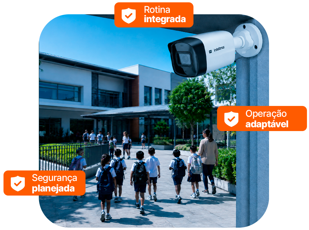 Acompanhamento técnico de segurança eletrônica em instituição de ensino